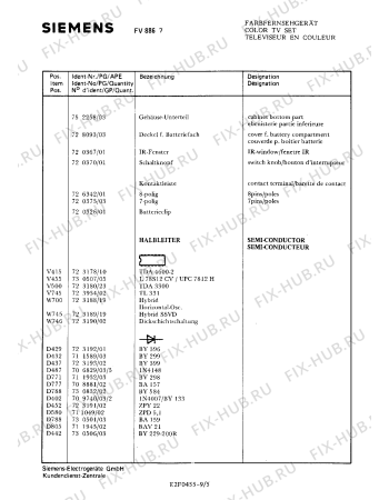 Взрыв-схема телевизора Siemens FV8867 - Схема узла 06