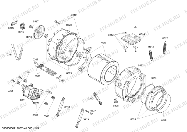 Схема №1 WM14S480SN с изображением Панель управления для стиралки Siemens 00662914