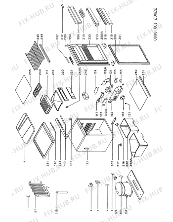 Схема №1 ARG 717PH с изображением Фитинг для холодильника Whirlpool 481946279119