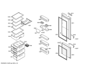 Схема №1 KGS39X60 с изображением Дверь для холодильника Bosch 00244457