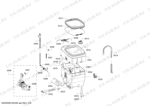 Схема №1 WOT26493NL с изображением Панель управления для стиралки Bosch 00709251