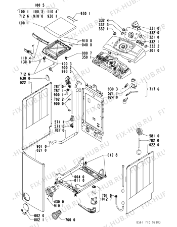 Схема №2 WATS 5341/1 с изображением Другое Whirlpool 481249248184