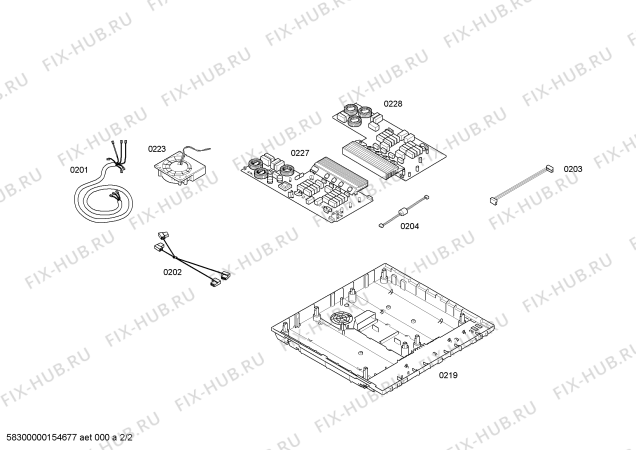 Взрыв-схема плиты (духовки) Siemens EH875SB32E IH6.1 - Standard + brater - Схема узла 02