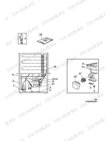 Взрыв-схема холодильника Electrolux EN3005JHW - Схема узла C10 Cold, users manual