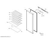 Схема №2 KS22WV80TI с изображением Дверь для холодильной камеры Siemens 00625642