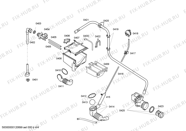 Схема №1 WAE20181GR с изображением Панель управления для стиральной машины Bosch 00663091