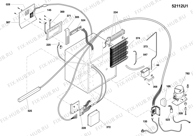 Взрыв-схема холодильника Indesit SPXV24A (F078415) - Схема узла