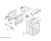 Схема №2 CH10250 с изображением Передняя часть корпуса для духового шкафа Bosch 00449893