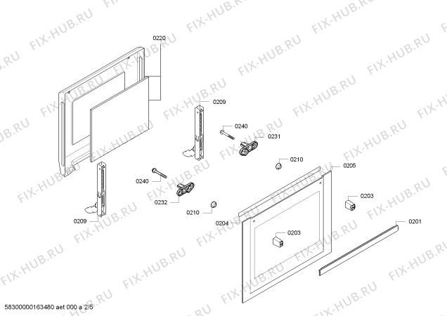 Взрыв-схема плиты (духовки) Bosch HBA43S452E horno.BO.3DL.B4.E0_CIF.pt_bsc.inox - Схема узла 02