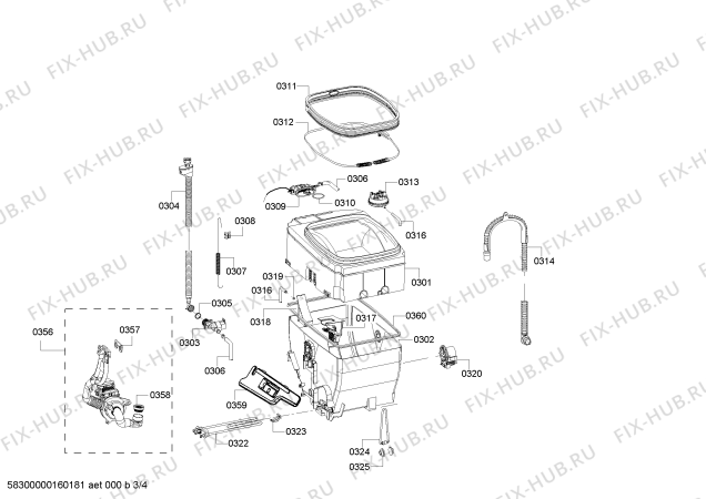 Схема №1 WOT26493NL с изображением Кабель для стиралки Siemens 00657161
