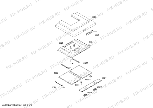 Схема №1 D76TH52N0 NEFF с изображением Инструкция по установке/монтажу для вытяжки Bosch 18009508