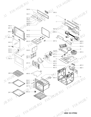 Схема №1 ELVE 8160/EW с изображением Панель для духового шкафа Whirlpool 481010357146