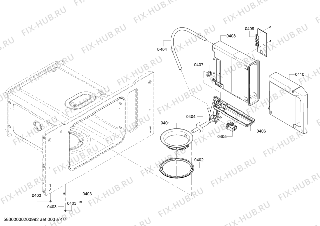 Схема №2 PSO301M Thermador с изображением Скоба для электропечи Bosch 10003711