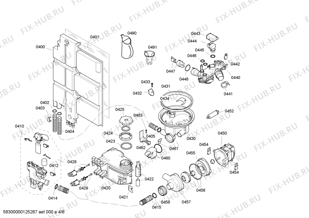 Схема №2 SGS46M42FF с изображением Передняя панель для посудомоечной машины Bosch 00664994