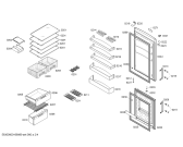 Схема №1 BD3057L2VN с изображением Дверь для холодильной камеры Bosch 00712154