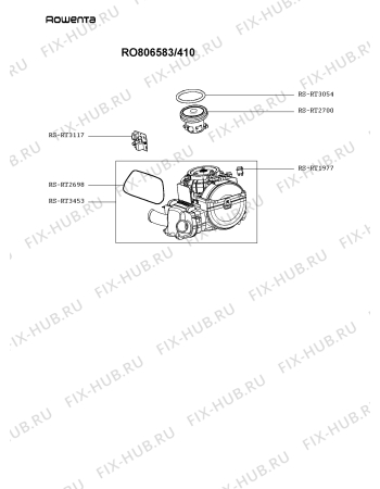 Схема №2 RO805501/410 с изображением Покрытие для мини-пылесоса Rowenta RS-RT3441