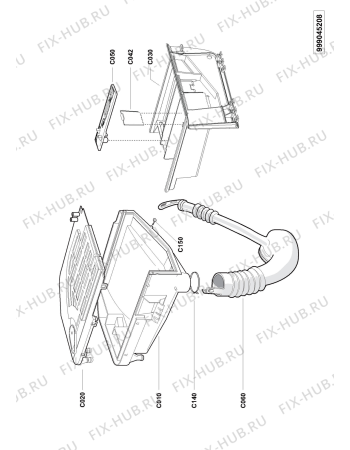 Схема №2 AWG 308 E BAL с изображением Обшивка для стиралки Whirlpool 480111101628