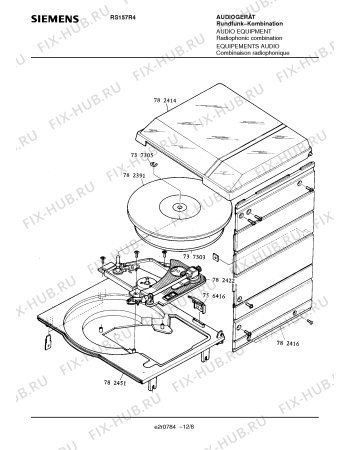 Схема №2 RS157R4 с изображением Сетевой трансформатор для звукотехники Siemens 00757591