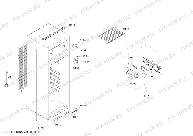 Схема №1 K1654X6 с изображением Компрессор для холодильника Siemens 00145096