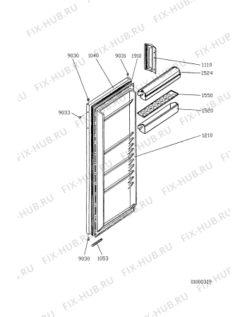 Схема №1 ARL 9304/G с изображением Микротермостат для холодильника Whirlpool 481927128779