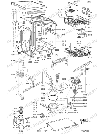 Схема №1 ADP 6536 WH -n.prod. с изображением Обшивка для посудомойки Whirlpool 481245373323