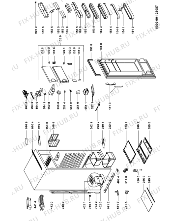 Схема №1 EK242V.3 RE / WE с изображением Дверь для холодильника Whirlpool 481231018502