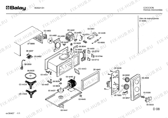Схема №1 W2021 с изображением Переключатель для духового шкафа Bosch 00068003