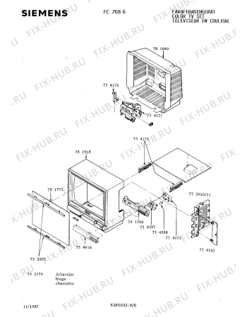 Схема №3 FC7086 с изображением Фильтр для телевизора Siemens 00781771