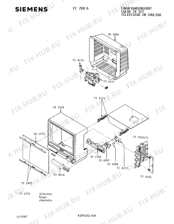 Взрыв-схема телевизора Siemens FC7086 - Схема узла 09