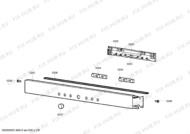 Схема №2 HB22D5Z1C с изображением Решетка для духового шкафа Siemens 00701828