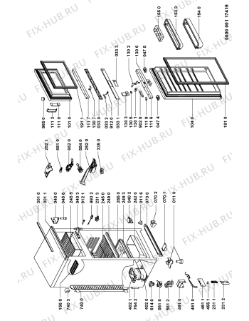 Схема №1 RD 28 с изображением Дверь для холодильной камеры Whirlpool 481241879918