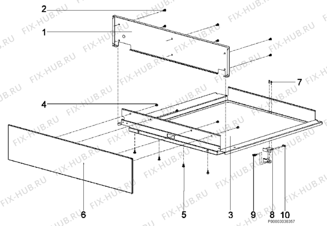 Взрыв-схема микроволновой печи Aeg Electrolux KD91402E - Схема узла Section 4