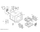 Схема №1 BS254130 с изображением Крышка для электропечи Bosch 00607933