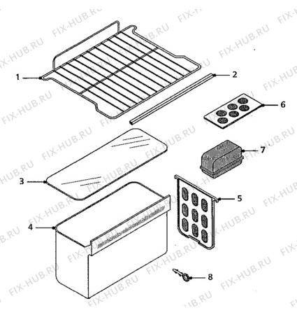 Взрыв-схема холодильника Quelle QL4E (0C) - Схема узла Furniture