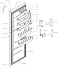 Схема №1 R6192FX (461949, HS3869F) с изображением Дверца для холодильника Gorenje 462855