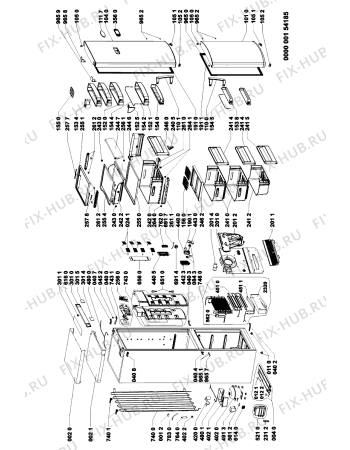 Схема №1 ARC 7510/AL с изображением Дверца для холодильника Whirlpool 481241610049