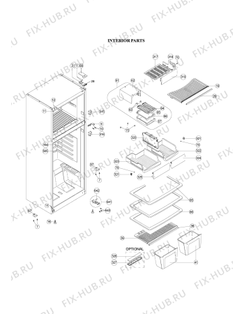 Схема №1 WTH4410 NFW с изображением Дверца для холодильника Whirlpool 482000020256