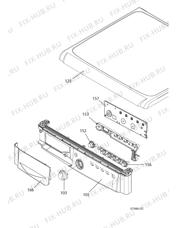 Схема №2 IDCA735BFR (F068771) с изображением Пластина для стиралки Indesit C00278028