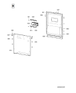 Схема №1 GS 5450 WEISS с изображением Дверь для посудомоечной машины Whirlpool 482000008471