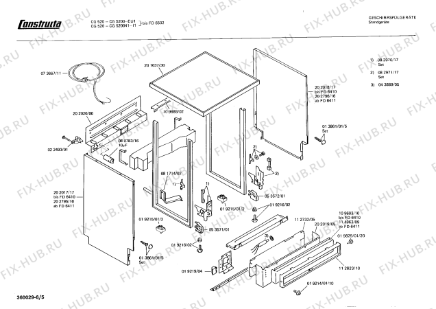 Схема №2 CG520045 с изображением Переключатель для посудомойки Bosch 00054001