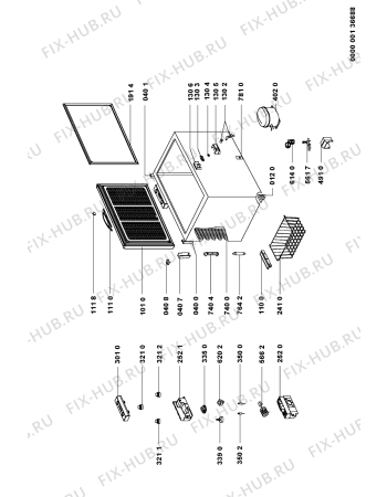Схема №1 AFG 508-B/H с изображением Электрокомпрессор для холодильника Whirlpool 481236038797