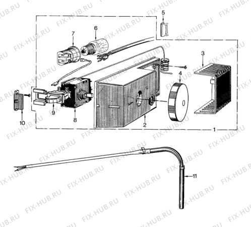 Взрыв-схема холодильника Unknown V240KE - Схема узла C20 Electric armature  G