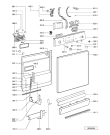Схема №1 GSFH 1599 IN с изображением Табло для посудомоечной машины Whirlpool 481238128092