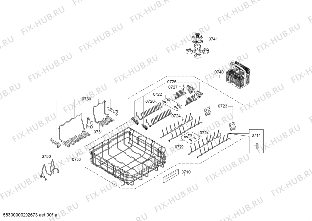 Схема №3 DF480163F с изображением Краткая инструкция для посудомоечной машины Bosch 18037374