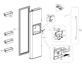 Схема №1 NRS89557E (257419, HRF662FF/ASS) с изображением Декоративная панель для холодильной камеры Gorenje 271167