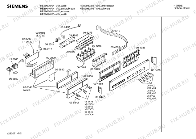 Схема №2 HE89040 с изображением Инструкция по эксплуатации для духового шкафа Siemens 00518251
