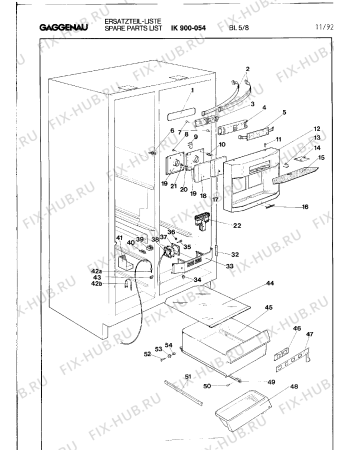 Схема №5 IK900054 с изображением Панель для холодильной камеры Bosch 00294863