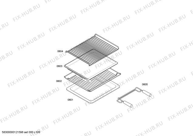Схема №1 HBC86K771N с изображением Панель управления для плиты (духовки) Bosch 00661905