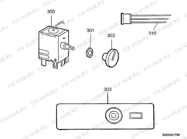 Взрыв-схема холодильника Frigidaire FCF280 - Схема узла Electrical equipment 268