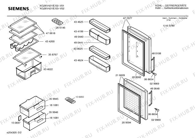 Схема №1 KGV31422 с изображением Модуль для холодильной камеры Bosch 00483182